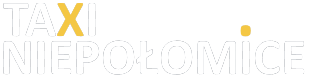 Taxi Niepolomice / logo inverse